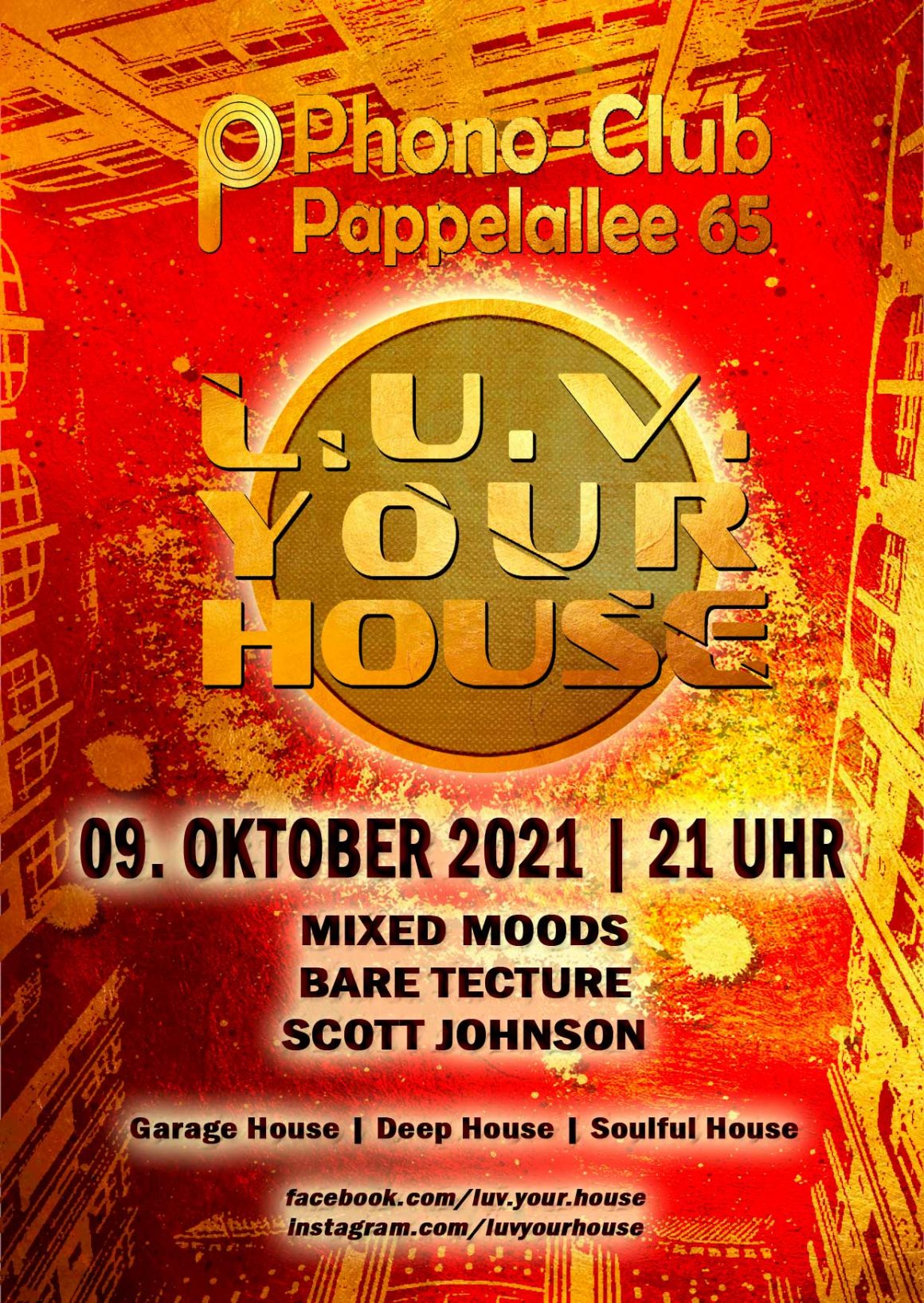 LUV YOUR HOUSE 09.10.2021 @ Phono Club, Berlin